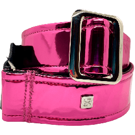 GETM Correa Guitarra/Bajo Mirror Reflective Fuchsia Ajustable 165cm Nylon Piel Vinilo