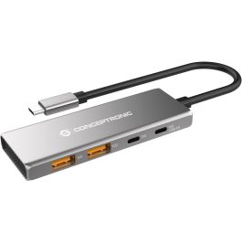Conceptronic HUBBIES15G 4-Port USB 3.2 Gen 2 Hub, 10Gbps, USB-C x 2, USB-C a W Usb PD/Aluminum Precio: 33.4999995. SKU: B1H6R7KNNY