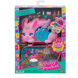 Mattel Jft88 Estuche 2 en 1 Cofre-Bolso Polly Pocket Diversión con Conejitos, Muñecas y 12 Accesorios de Fantasía Mattel Jft88 Estuche 2 en 1 Cofre-Bolso Polly Pocket Diversión con Conejitos, Muñecas y 12 Accesorios de Fantasía