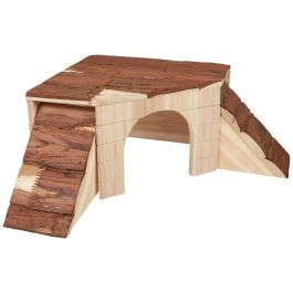Casa de Miniatura Kerbl Roedores 37 x 37 x 16 cm Marrón Madera Precio: 31.50000018. SKU: B147CLTMDD