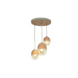 Lampara Techo Urban DKD Home Decor Marron Claro Blanco 38 x 75 x 38 cm Precio: 45.30966. SKU: S3031489