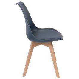 Silla Acolchada Azul Home Deco Factory