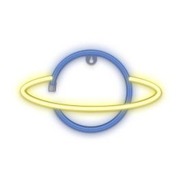 Lampara Forever Neon Led Saturn Yellow Lampara Forever Neon Led Saturn Yellow