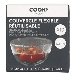 Cook Concept Juego de 10 Tapas Reutilizables Flexibles para Conservación de Alimentos, 4x15cm, 3x27cm, 3x38cm Precio: 1.49999949. SKU: B15PVM47PK