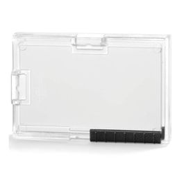 Durable Soporte Identificador Pushbox Duo para 2 Tarjetas 54x87 mm de Plástico Transparente - 10 Unidades, Deslizante, Protección Magnética (10 Unidades) Precio: 20.78999978. SKU: B149ZC28NV