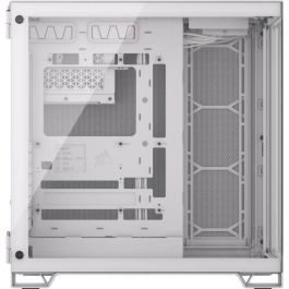 Corsair COR0840006664703 Caja PC 6500X Media Torre de Vidrio Templado con Doble Cámara - Blanco