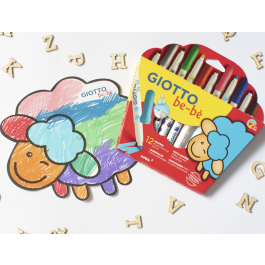 Giotto Rotuladores Be-Bé Súper Colores Surtidos Estuche 12 Unidades