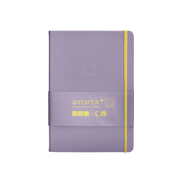 Antartik Cuaderno A5 Tapa Dura Hojas Cuadriculadas Morado y Amarillo 100 Hojas 80gr FSC