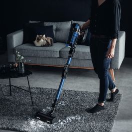 Rowenta X-Force Flex 12.60 Aqua RH98C0WO – Aspiradora Escoba sin Cable, Potente, Función Fregar, Batería Extraíble, Azul/Negro