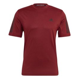 Camiseta de Manga Corta Hombre Adidas HK9542 Rojo Oscuro