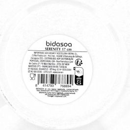 Plato Postre Porcelana Serenity Hydrozero Bidasoa 17 cm (6 Unidades)