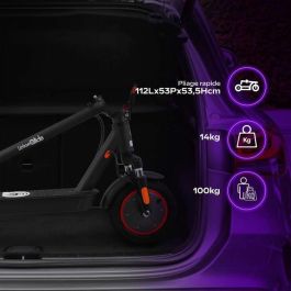 Urbanglide URB3700092650448 Patinete Eléctrico Plegable 100 MAX 350W 10 ruedas Adulto Negro