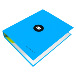 Antartik Carpeta 4 Anillas 40mm Mixtas A4 Forrada Color Azul