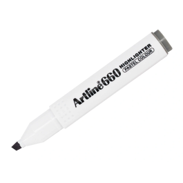 Artline EK-660 Rotulador Fluorescente Gris Pastel Punta Biselada Trazo 1-5mm