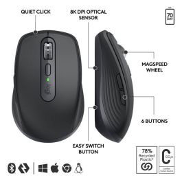 Logitech MX Anywhere 3S Ratón Inalámbrico Graphite - EMEA28-935 Logitech MX Anywhere 3S Ratón Inalámbrico Graphite - EMEA28-935