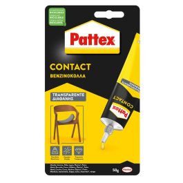 Pattex Cola de Contact Contact 50 g Transparente Multimaterial Resistente a la Intemperie