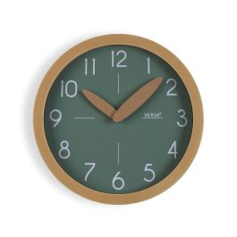 Reloj de Pared Versa Verde Plástico Minimalista 4,1 x 30 x 30 cm