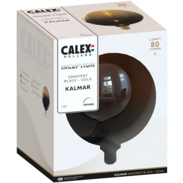 Calex Inception Kalmar Bombilla LED E27 3,5 W 80 lm 1800 K Intensidad Variable Degradado Negro/Oro