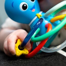 BABY EINSTEIN Ocean Explorers Mordedor Sonajero Pulpo Opus Shake & Soothe 6 Anillas Sensorial Alivia Encías 0+ Meses Libre BPA