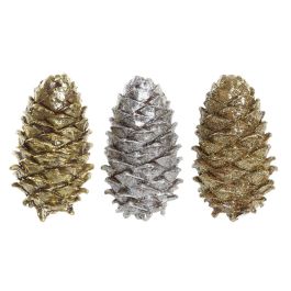 Figura Navidad Tradicional DKD Home Decor Dorado Plateado 7.5 x 7.5 x 13 cm (3 Unidades) Precio: 8.59000054. SKU: B1EZ6NYQE4