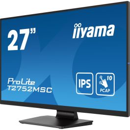 iiyama ProLite T2752MSC-B1 Monitor Táctil 27" FHD IPS 1920x1080 Negro 5ms 60Hz HDMI DP USB Altavoces