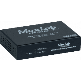 Receptor Hdmi Rs232 Ir Hdbaset 4K Con Alimentación Poe