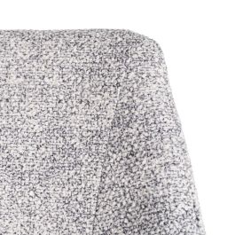 Silla Jaspeado Gris-Blanco Tejido-Metal 50 X 57 X 81 cm