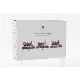 DKD Home Decor Perchero Pared Vintage Rojo Negro Metal y MDF 29 x 8 x 20 cm (3 Unidades)