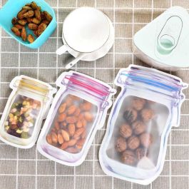 Set de 4 bolsas reutilizables para alimentos Quttin 10.5x32 cm (36 Unidades) Set de 4 bolsas reutilizables para alimentos Quttin 10.5x32 cm (36 Unidades)
