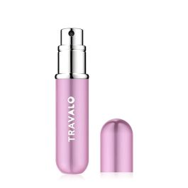 Travalo Classic HD #Pink Atomizador Spray Recargable de Perfume Unisex para Viaje 5 ml, Botella Portátil sin Vidrio con Sistema U-Change