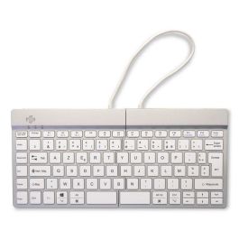 R-Go Tools Teclado ergonómico dividido R-Go Split Break con software de descanso, AZERTY (FR), Bluetooth, blanco
