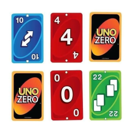 Mattel Games UNO Zero Jhh48 Juego de Cartas para Niños y Adultos