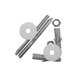 Edm Juego de tornillos de lavabo 10x100 mm Cromado Acero inoxidable