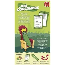 Dujardin DUJ3262190002265 El Rey del Pepino Juego de Mesa Identifica Auténticas Anécdotas en este Divertido Juego de Rompecabezas