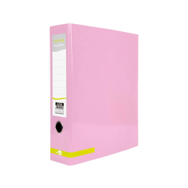 Liderpapel Archivador A4 Color System Rosa Lomo 80mm Mecanismo Palanca 75mm Compresor Metalico