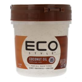 Eco Styler Gel Fuerte Aceite de Coco Max Hold Fijación Fuerte para Peinar Cabello Brillo Anti-encrespamiento 236ml Precio: 3.88999996. SKU: B1BDHZLT5X