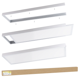 BX3 LIGHT Marco de Instalación en Superficie para Panel LED 1200 x 600 mm, BX3-M-P-1200600, Aluminio Blanco Precio: 24.5993. SKU: B17JJETNFL
