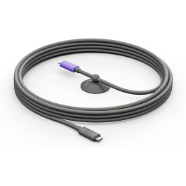 Logitech 952-000195 Cable Activo USB-C a USB-C 5m USB 3.2 Gen 2 para MeetUp 2 Grafito/Violeta