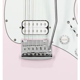 Sterling Cutlass SS30 HS Short Scale Guitarra Eléctrica - Shell Pink | Mástil Compacto 24" con Trémolo Vintage