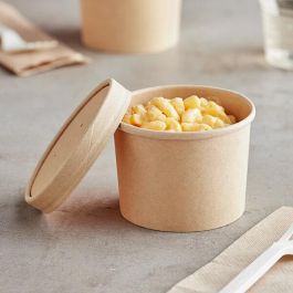 Set de 5 tarrinas Kraft con tapa 270 ml - Algon (24 Unidades) Set de 5 tarrinas Kraft con tapa 270 ml - Algon (24 Unidades)