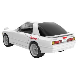 DEQUBE Mazda RX-7 FC Blanco 66 Pcs C55016W – Coche de juguete de construcción manual con licencia Initial D y Toyota para +8 años