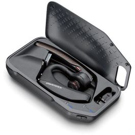 Poly Voyager 5200 UC Auricular Bluetooth con Cancelación de Ruido, Micrófonos Adaptativos, Optimizado UC, Estuche Carga, Negro