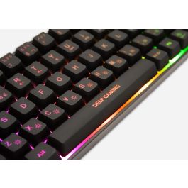 Coolbox Teclado Gaming Mini TM065 65% Mecánico-Membrana Anti-Ghosting 19 Teclas RGB