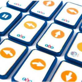 TTS - Pack de Extensión Tactiles de Programación Básica, para Blue-Bot y Rugged Robot, 25 Fichas de Comandos (6-8 Años)