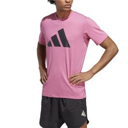 Camiseta de Manga Corta Hombre Adidas IC1218 Ciruela (S)