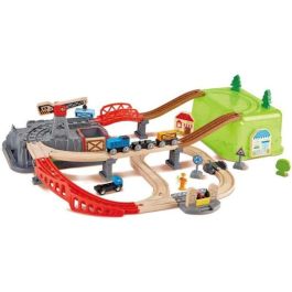 Juego de bloques de construcción de ferrocarril 80x50x14 cm Juego de bloques de construcción de ferrocarril 80x50x14 cm