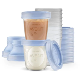 Philips Avent Sistema de Almacenamiento de Leche SCF618/10 para Recoger, Almacenar y Entregar Leche Materna