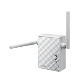 Asus Repetidor WiFi RP-N12 300Mbps, Extensor de Red Inalámbrico con 2 Antenas MIMO Externas, Cobertura Ampliada para el Hogar