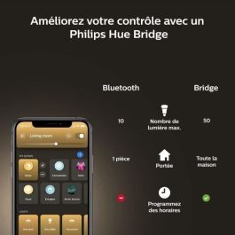 Philips Hue White Ambiance, Bulbo LED conectado E27, equivalente 100W, 1600 Lumen, Bluetooth Compatible Philips Hue White Ambiance, Bulbo LED conectado E27, equivalente 100W, 1600 Lumen, Bluetooth Compatible