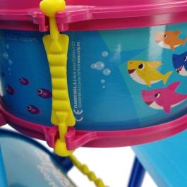 Bateria sencilla c/banqueta baby shark